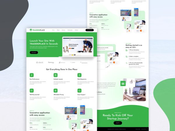 Landing Page or Sales Page or Squeeze Page Design HTML or WordPress