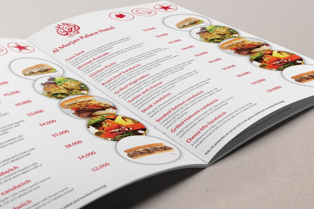 Design your Restaurant or Bar Menu