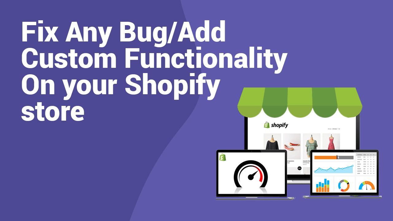 Fix any bug / Add custom functionality on your shopify store