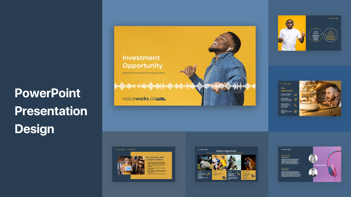 PowerPoint Presentation design Pitch Deck, PowerPoint designer